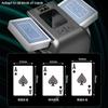 360° Rotating Automatic Card Shuffling Dealing Machine 2 in 1 Electric Poker Card Shuffler Device 4000mAh Poker Games Dispenser