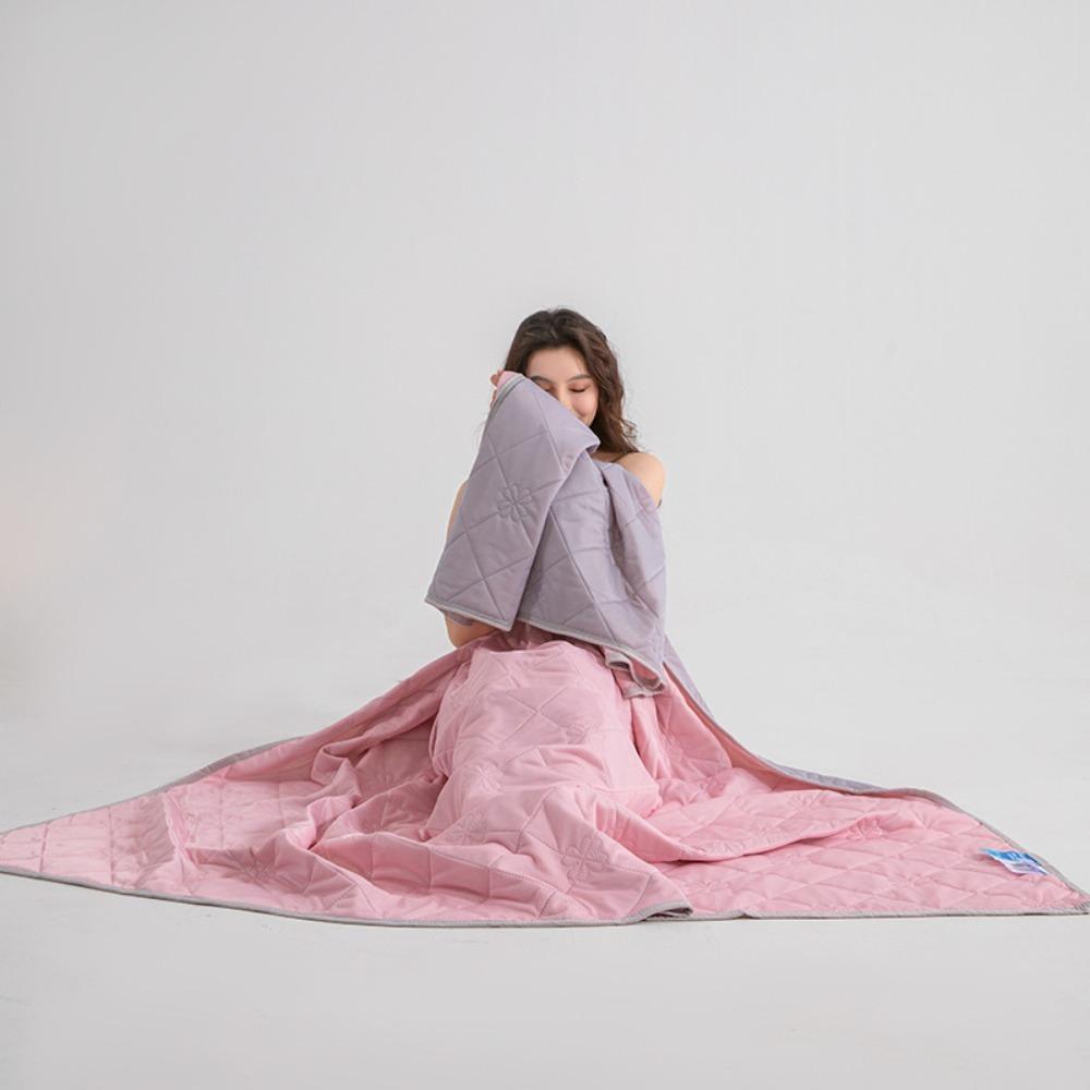 Breathable Summer Cooling Quilt Lightweight Thin Quilt Duvet Air Conditioning Blanket Dormitory 39.37x59.06 in розовый