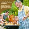 silver Stainless Steel Chicken Roaster with Oil Tray, Turkey Roaster Stand, Vertical Chicken Roaster for Kitchen BBQ, Stainless Steel BBQ Chicken