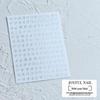 3D Laser Nail Stickers - Russian Symbols, Letters, Numbers for Influencer Style