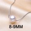 LSOOYH Round Natural Freshwater Pearl Necklace Classic Pendant For Women Girl Pearl Choker Necklace