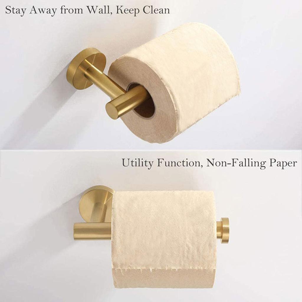 Bathroom Accessories Towel Rack Shelf Hardware Set Modern Stainless Steel Towel Robe Hook Toilet