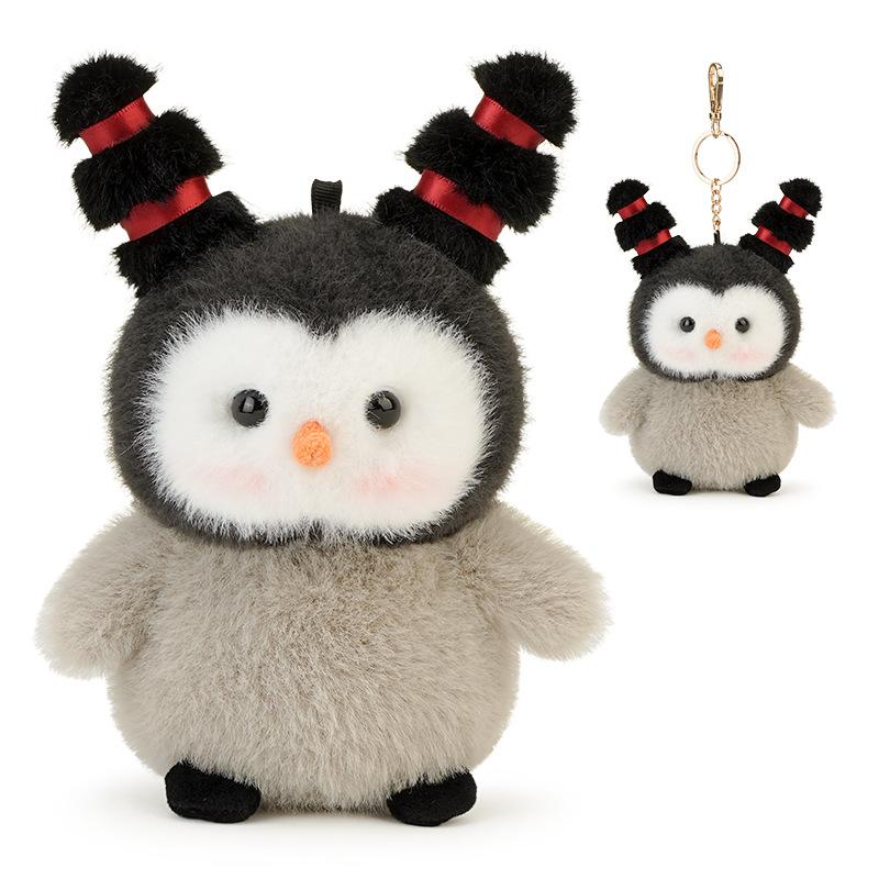 

Creative new cute goose zha penguin doll keychain fun backpack decorative pendant grab machine doll 14cm (0.06kg)