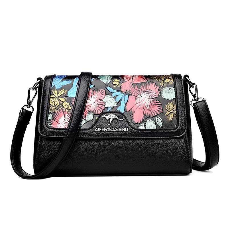 Small Square-shaped Handbag, Shoulder Bag with A Single Strap, Large Capacity, Fashionable Cross-body Bag, Mother's Bag