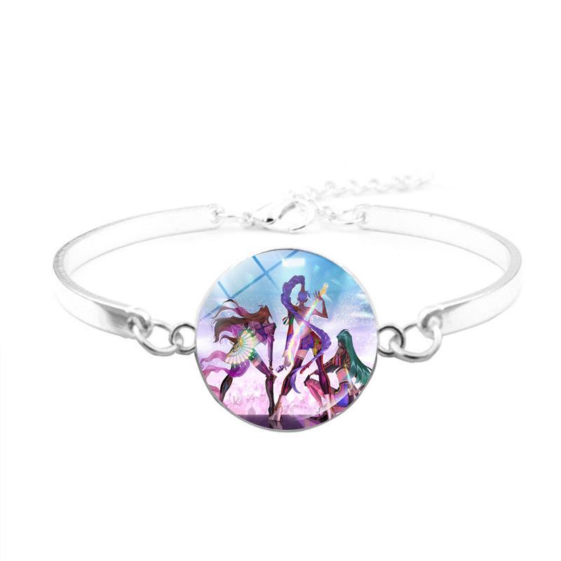 Exclusivo K-Pop Caçadores de Demônios Moda Anime Desenho Animado Pulseira Para Mulheres Acessórios de Joalheria