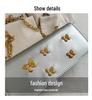 2024 Trendy Mori Style Studded Butterfly Baguette Crossbody Bag for Women