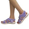 2025 Spring New Round Head Breathable Casual Sandals Women's Foreign Trade Large Size Flat Beach Sandals Women
