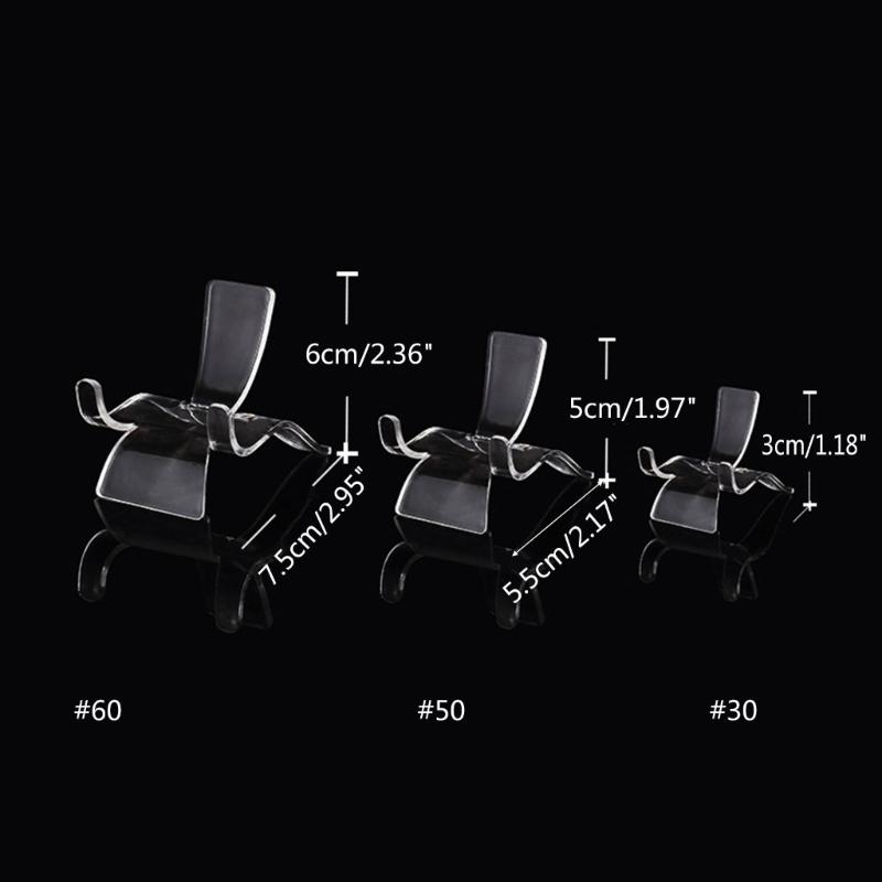 Crystal Mineral Rough Stone Display Base Jewelry Stand Transparent Acrylic Metal Jewelry Display Stand Prop Ornament