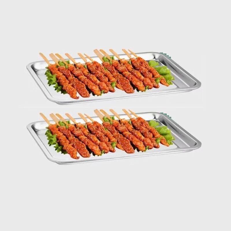 Commercial Stainless Steel Rectangular Tray