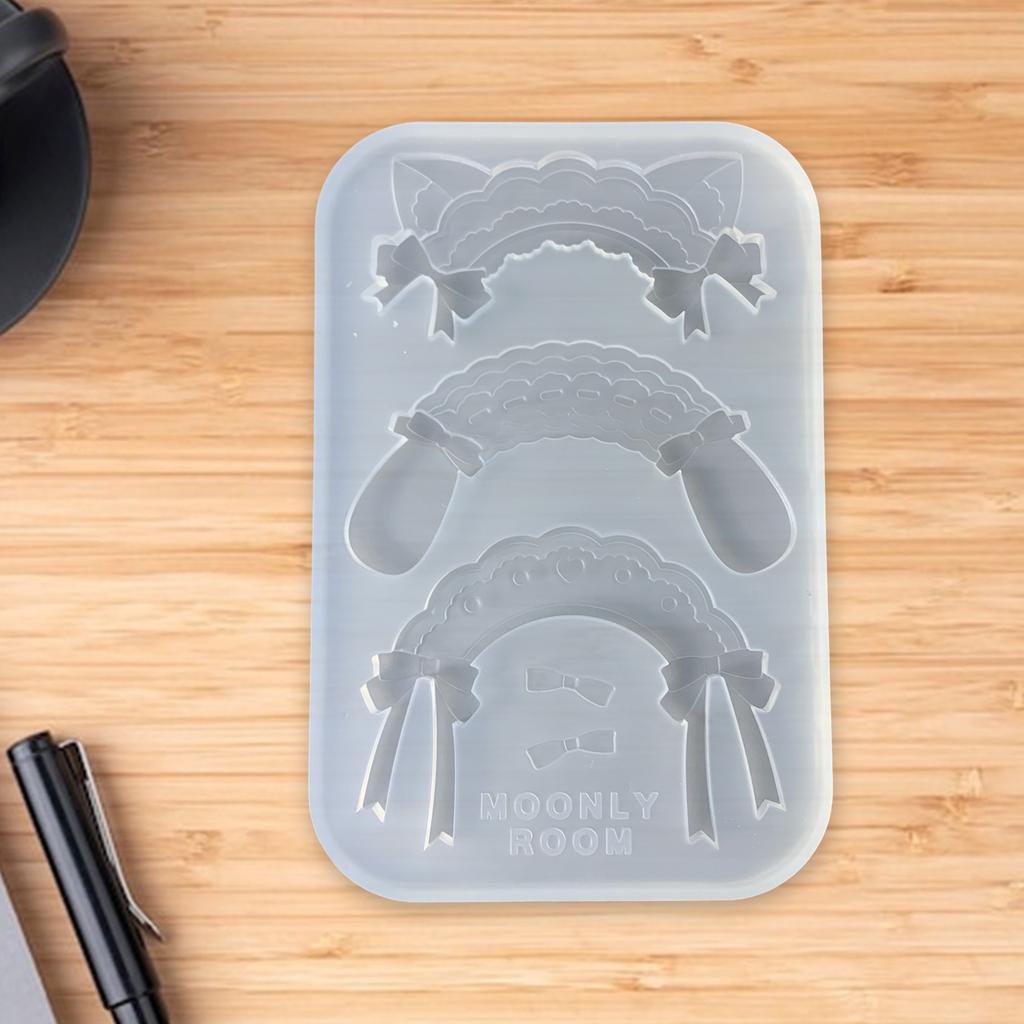 Flexible Silicone Molds Maid Headband Accessories Epoxy Resin Ornament Pendant Mould Practical Jewelry Making Tool