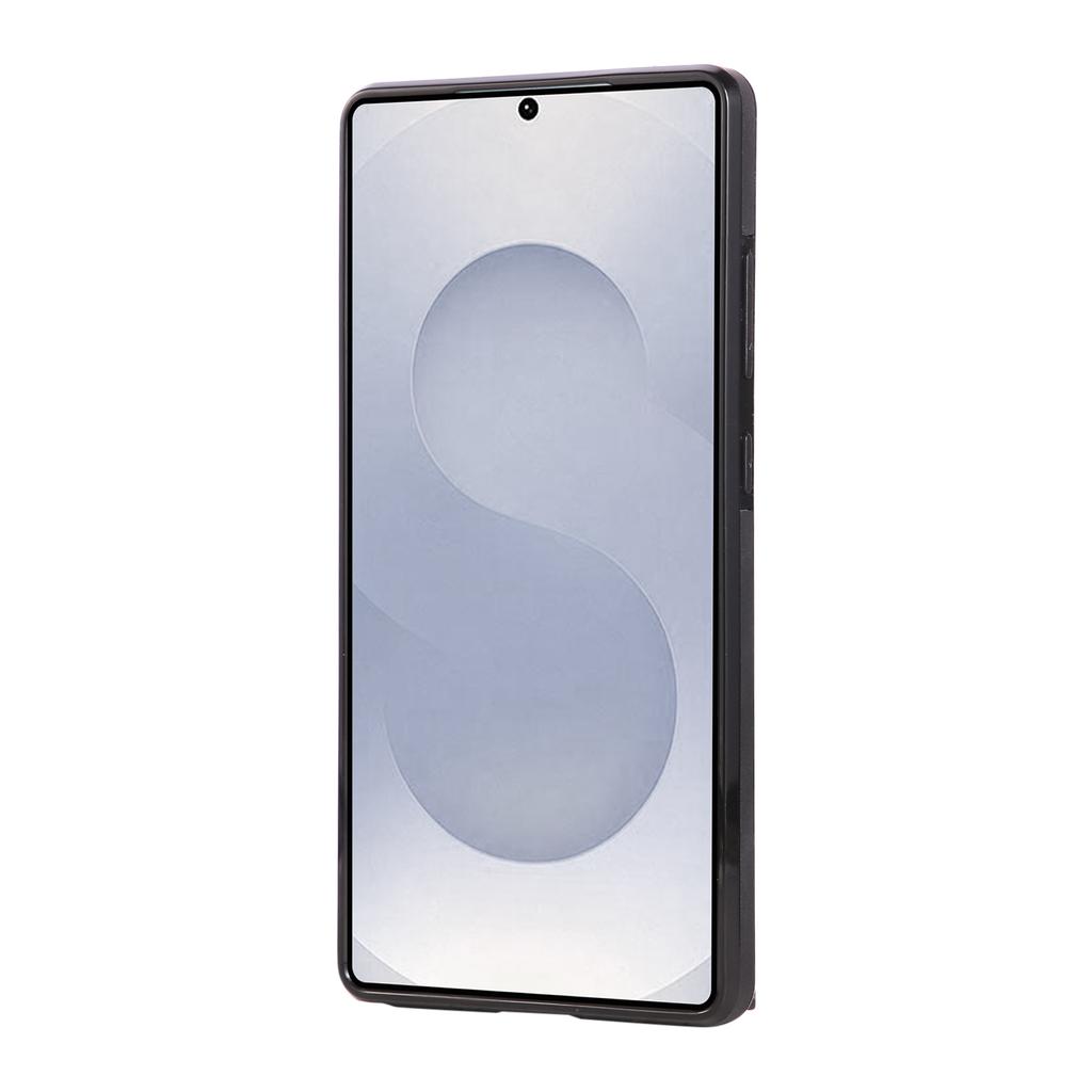 For Samsung Galaxy S24 Ultra Case Card Holder Kickstand Leather+TPU Phone Cover with Ring Holder