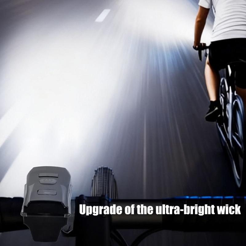 Fahrrad LED Taschenlampe Wasserscheinwerfer Wiederaufladbar Frontlicht Fahrradlicht mit 6 Lichtmodi für Nachtfahrten