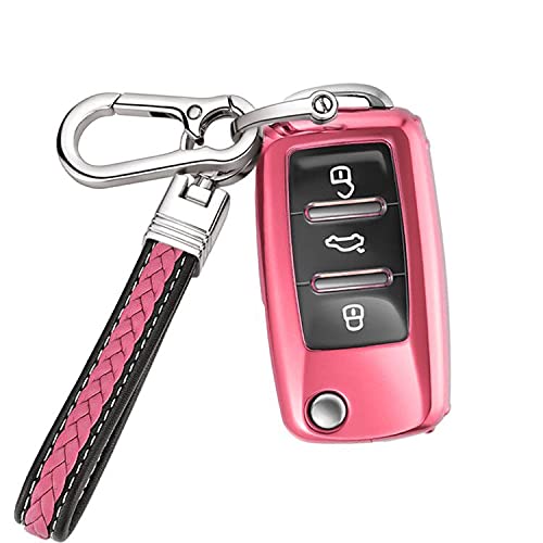 XRise Intelligent Key Case, Suitable for Volkswagen, Smart Key Case, розовый
