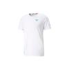Puma Graphic Letter Print Crew Neck Short Sleeve T-Shirt Men Tops White 538002-01