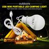 5W USB Light Bulb LED Light Bulb Hanging Camping Lantern Cord Tent Light for Tent Emergency Fishing Hiking Garden Barbecue