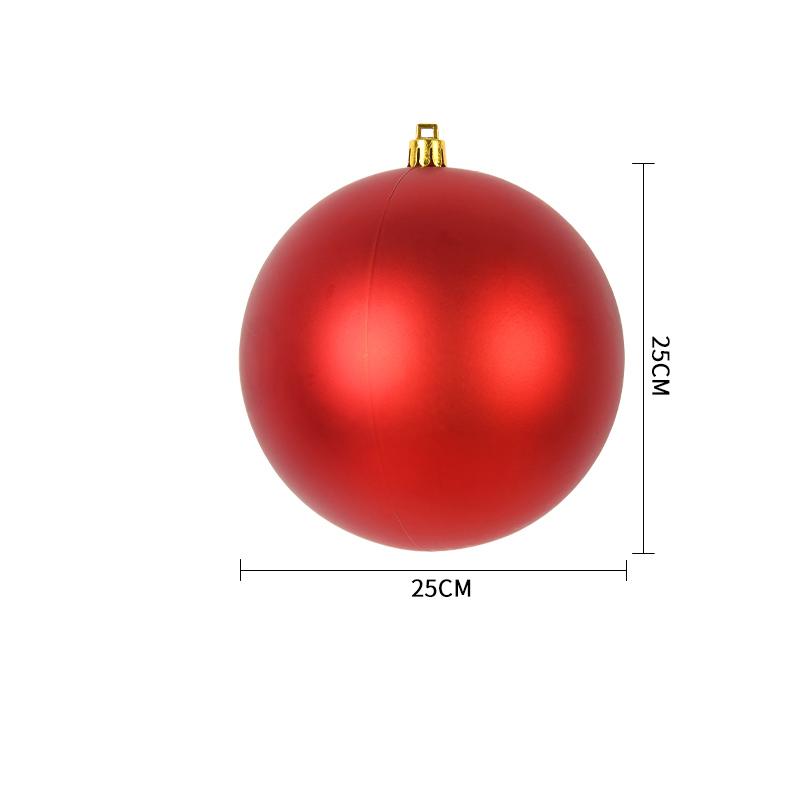 Christmas Decoration Ball 6-30CM Red Glossy Matte Glitter Plastic Christmas Ball Pendant Festive Opening Scene Hanging Ornaments
