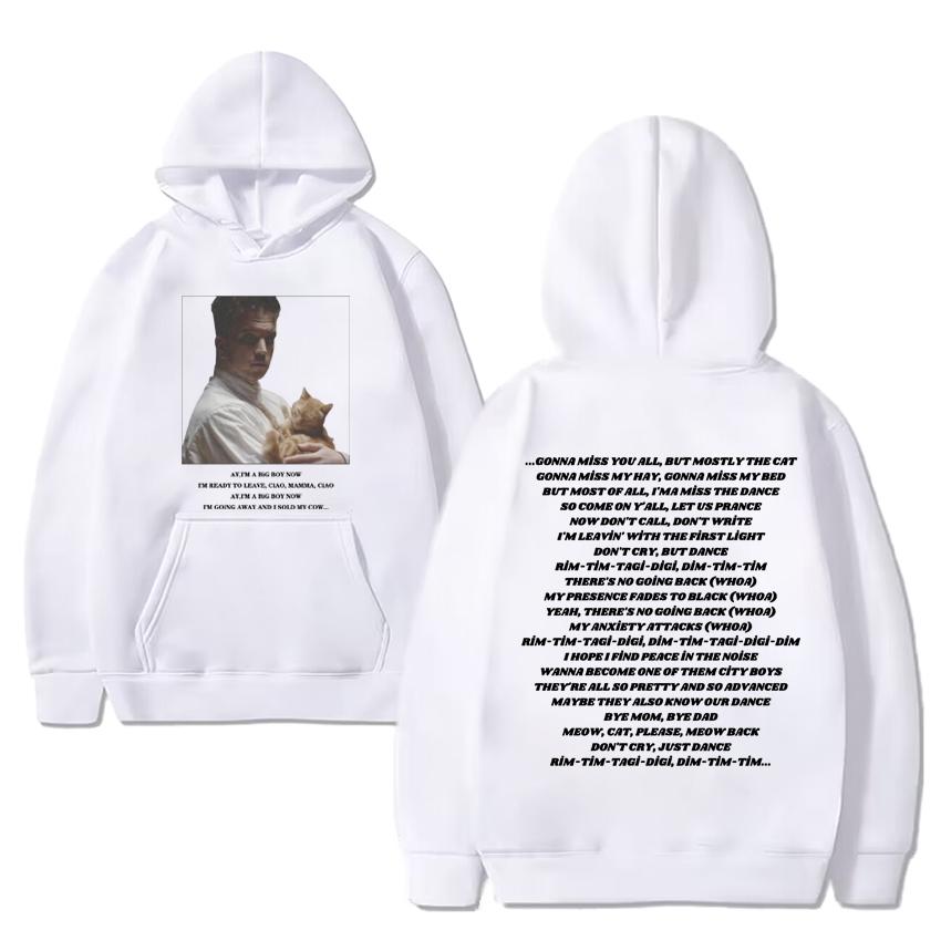 Eurovision 2024 Baby Lasagna Rim Tim Tagi Dim Hoodie Men Women Vintage Oversized Sweatshirt Unisex Fleece Long Sleeve Pullovers