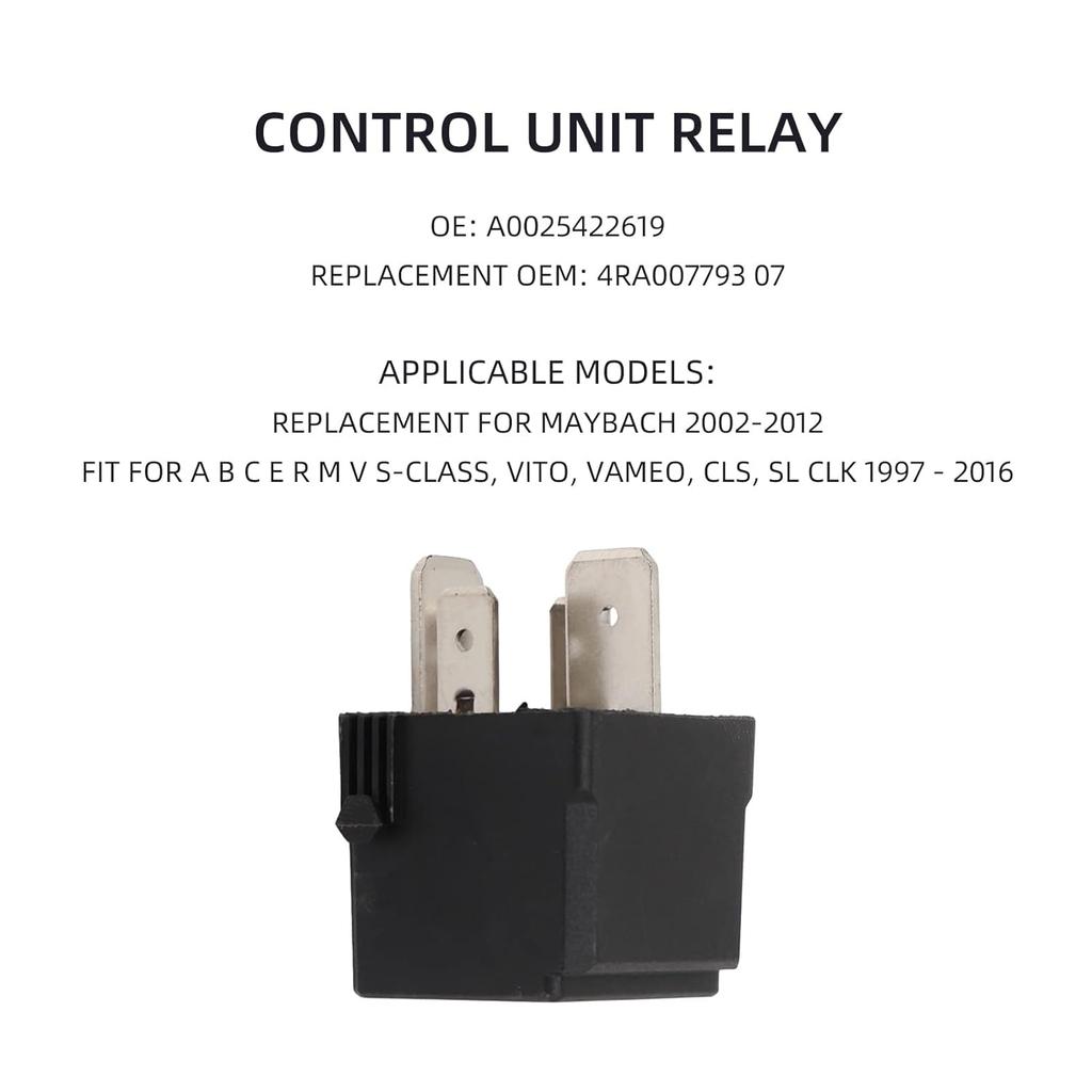 Control Unit Relay, A0025422619 Engine Control Module Relay Compact Structure Fit for A B C E R M V S Class 1997 to 2016