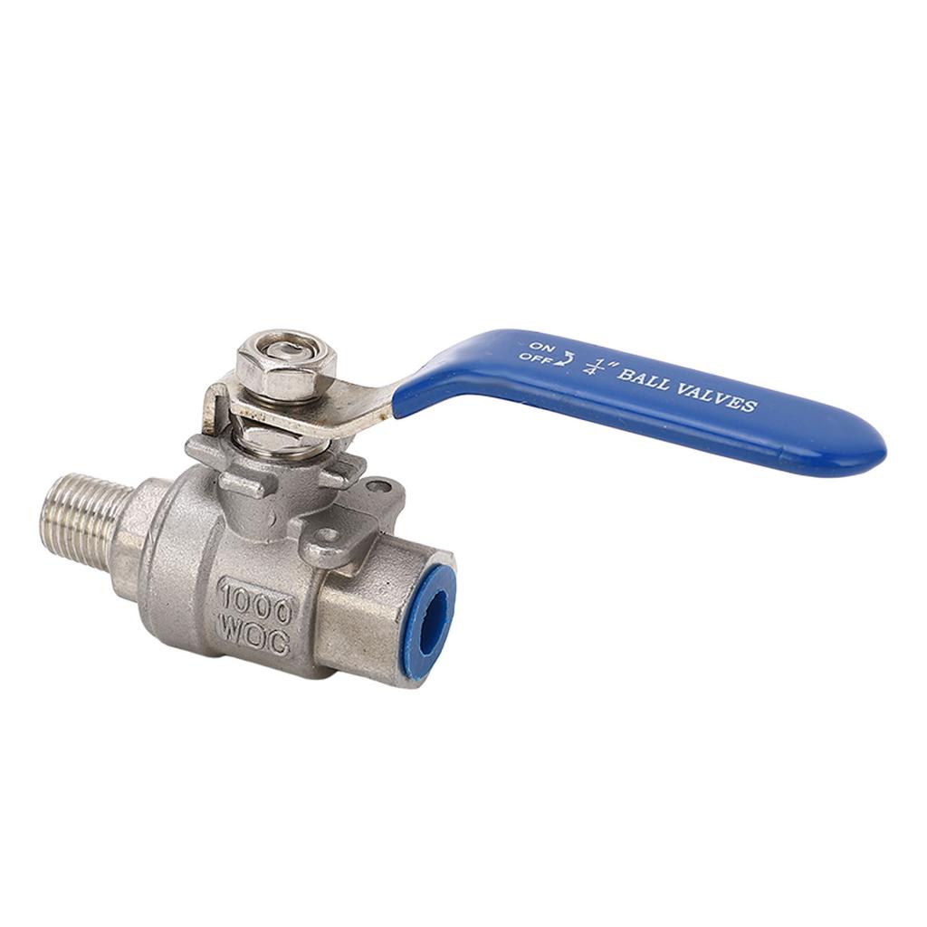 NPT Kugelhahn Innengewinde Außengewinde 1/4 Zoll Gewinde Gute Abdichtung Edelstahl Kugelhahn für Wasser Öl Gas