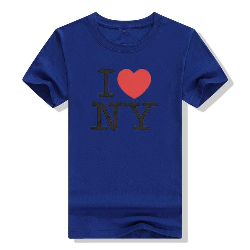 Ich liebe NY Damen Herren Unisex T-Shirt Tops Ich liebe New York T-Shirt Sprüche Zitat Buchstaben Bedruckte Outfits Streetwear Stil