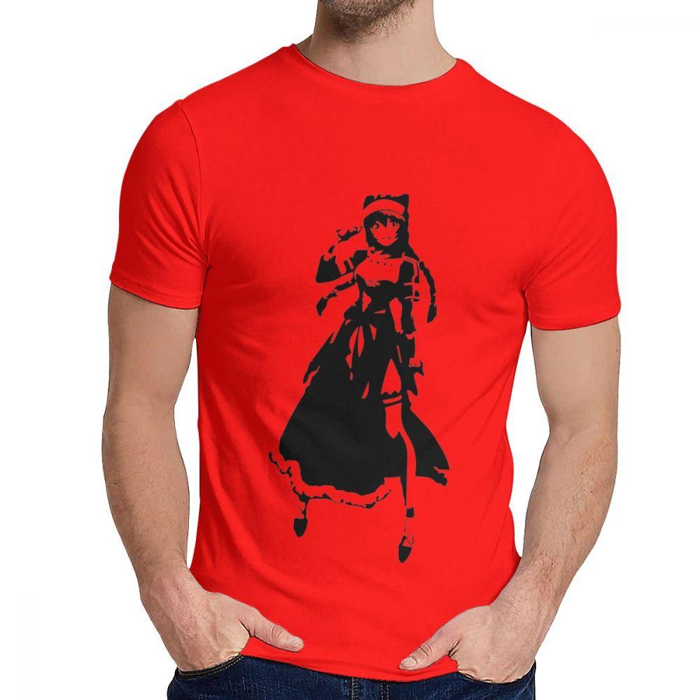 Overlord Lupusregina Beta Anime T-Shirt Lässig O-Ausschnitt 100% Baumwolle Große Größen T-Shirt