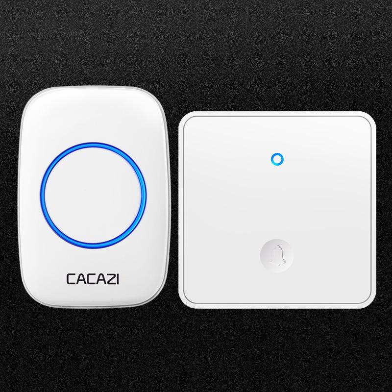 Wireless Long-Range Smart Doorbell with Multiple Receivers and Large Panel белый