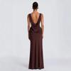 2026 Spring European & American Style Sexy Sleeveless Slim Fit High Slit Long Dress