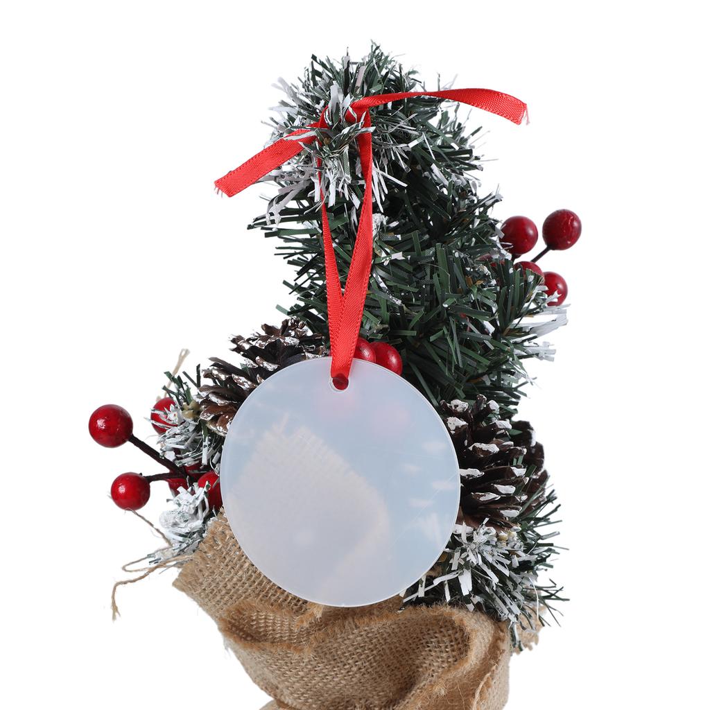 Creative Christmas Tree Ornament Transparent Blank Acrylic Pendant Easy To Assemble Decoration for Holiday Gifting