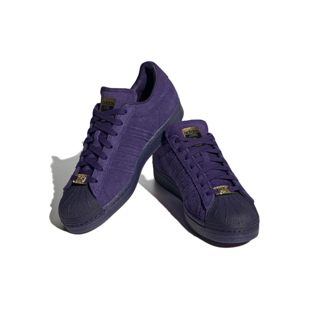 Kader Sylla X Adidas Superstar ADV Dark Purple Unisex Sneakers Gold-Metallic HP8865