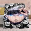 Jujutsu Kaisen Anime Flannel Blanket - Soft Warm Perfect for Sofa, Bedding Camping Travel Office Home Decor -QJY