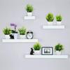 Artificial Plastic Eucalyptus Plants Small Indoor Potted Houseplants, Small Faux Plants for Home Decor Bathroom Office Farmhouse (Set 8)