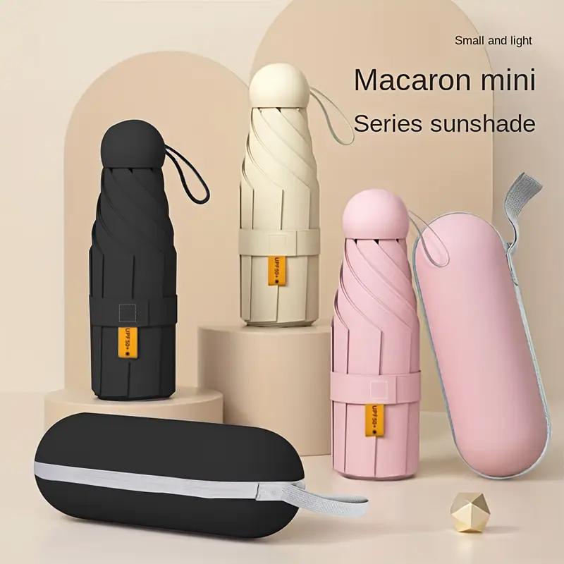 Ultralight Portable Capsule Umbrella UV Protection Umbrella Mini Five-fold Umbrella Eight Bone Pocket Umbrella Summer Outdoors