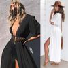 Schickes Damen Spitzen-Häkel-Strandkaftan-Kleid für mühelosen Sommerstil