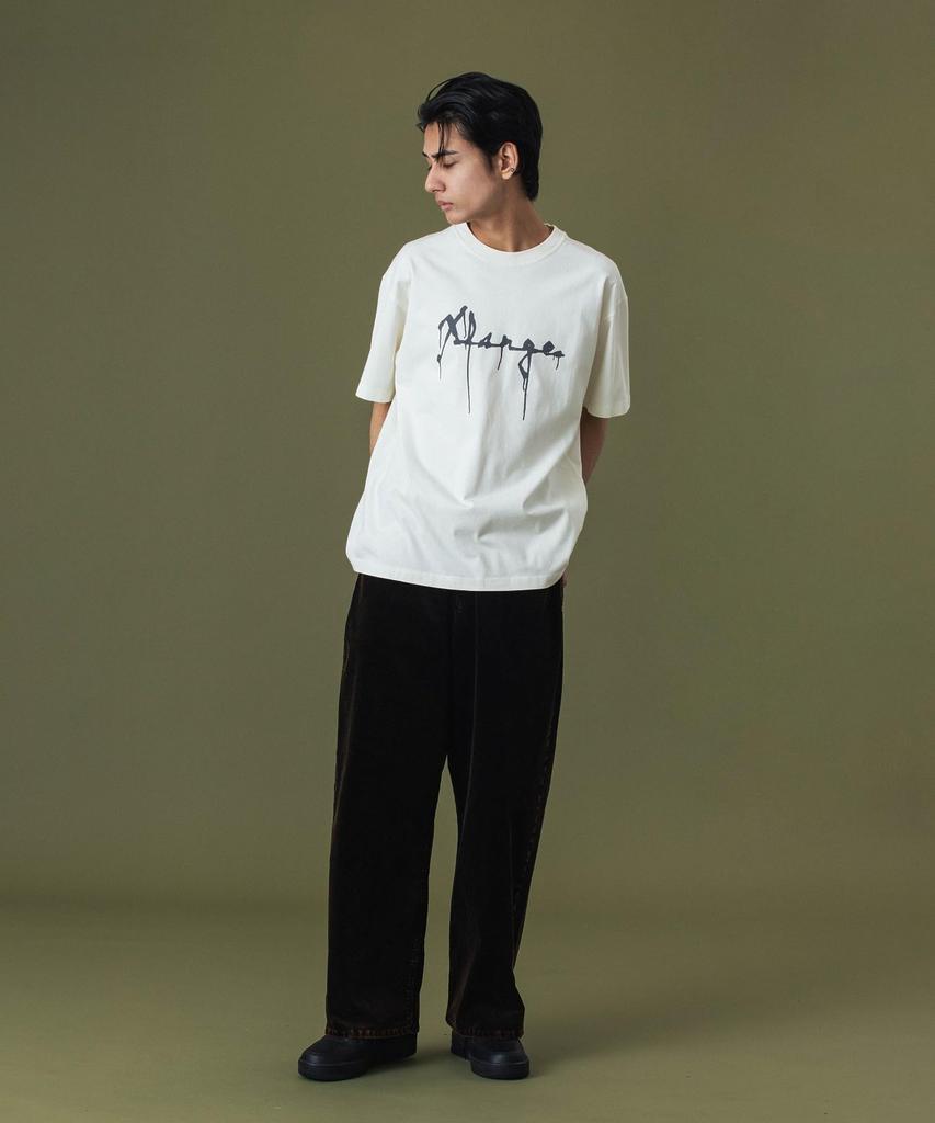 [Extra Large] Drip Logo Short Sleeve Tee, DRIP LOGO S/S TEE 101253011021, Off White, XL