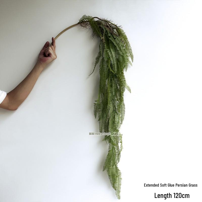 Artificial Spider Plant & Fern Hanging Decor - Trailing Green Vines for Wall & Ceiling