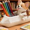 Creative Silicone Mold Pencil and Dog Shape Planter Moulds Perfect for Resin Art Concrete Creations and Home Decoration