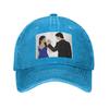 The Vampire Diaries Damon Salvatore And Elena Denim Fabric Cap Casual Baseball Caps Adjustable Hat Summer Unisex Baseball Hats