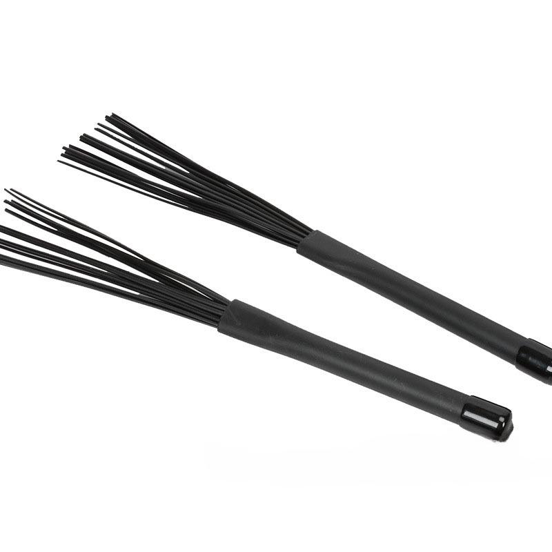 Jazz Drum Brush and Stick Set: Steel Brush & Percussion Accessories