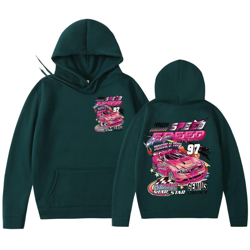 Men Women Autumn Winter Cool Hoodie Car Print Hoody Men Vintage Casual Sweatshirt Long Sleeve Pullovers