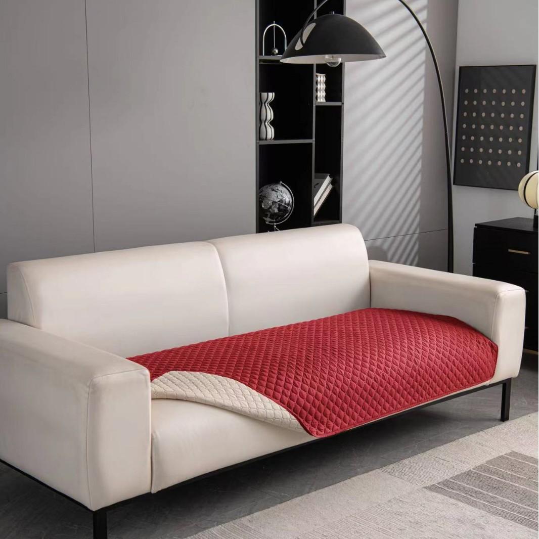 Waterproof Sofa Cover for Pet Kids Living Room Dog Cat Couch Cushion Universal Furniture Slipcover Protector Sofa Backrest Towel 70x70cm 275x275in вино красного 2600₽
