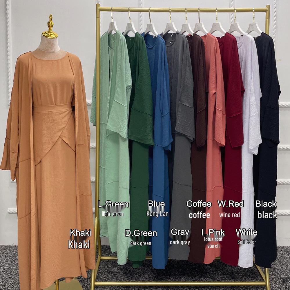 Loriya Solid Color Three-Piece Set LR522 - Turkey & Dubai 2022 Edition