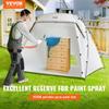 Sprühfarbe Schutz Zelt, 7,5x5,2x5,2ft Tragbares Sprühfarbe Zelt mit Integriertem Boden & Netzgitter, Faltbare Pop-Up Lackierkabine für Möbel Große DIY
