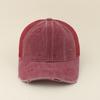 New Summer Mesh Rhinestone Baseball Cap Women Diamond Washed Cotton Sun Cap Adjustable Girls Casual Outdoor Beach Hat