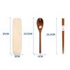 Reusable Portable Tableware With Box Cutlery Set Camp Wooden Chopsticks Spoon Set  Adults/Students