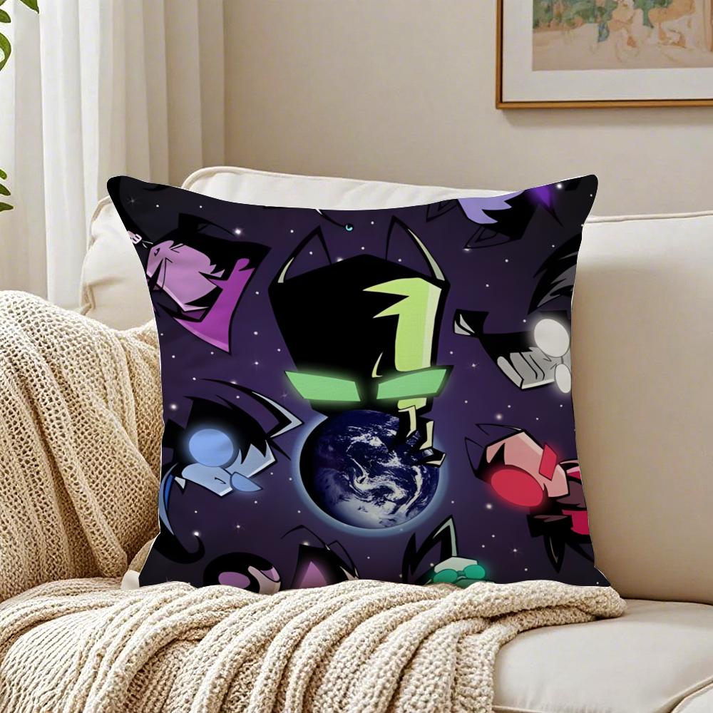 Animation Surreal IInvader ZZim Cushion Cover Pillowcase Antidustmite Living Room Sofa Decor Cushion Room