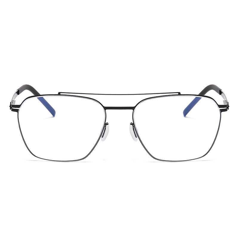 Autumn Aviator-Style Screwless Glasses: High Prescription, Fashionable Retro Frame for Women and Men