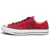 Stussy X Chuck 70 Ox "Poppy Red" Comfortable Non-Slip Low Top Board Shoes Unisex Red and White