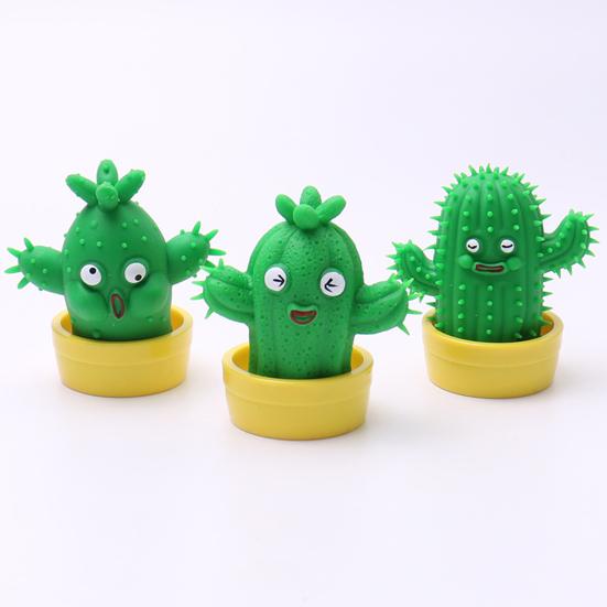 Cute Potted Cactus Stretchable Squeeze Toy Soft TPR Kids Pinch Toy Relief Adult Stress Fidget Toy
