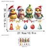Christmas Decorations, Birds, Easter Egg Bells, Window Stickers, Shop Glass Stickers, Removable, Window Stickers, Static Stickers, Party Decorations