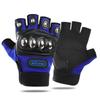 Men's Steel Shell Half-Finger Motorcycle Tactical Riding Gloves